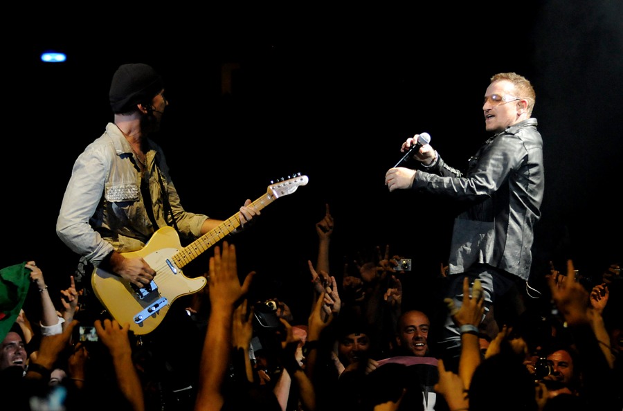 Edge & Bono Barcelona 360 Tour Photocredit Kevin Mazur