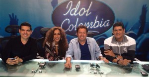 Idol Colombia.Peter Manjarres, Rosario Flores, Alejandro Villalobos y Eddie Herrera