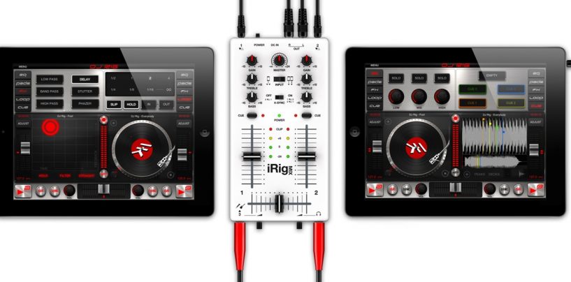 El nuevo DJ Rig para iPad de IK Multimedia con soporte para conectar el iRig Pads
