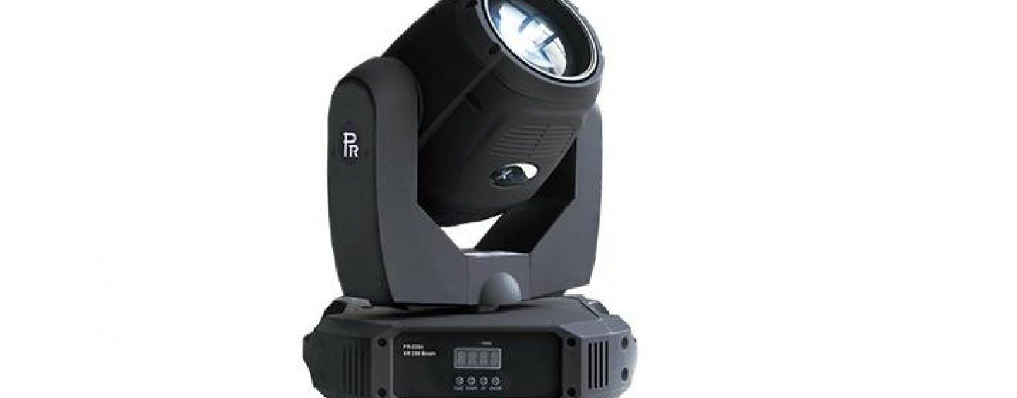 PR Lighting Ltd presenta el cabezal móvil XR 330 Beam