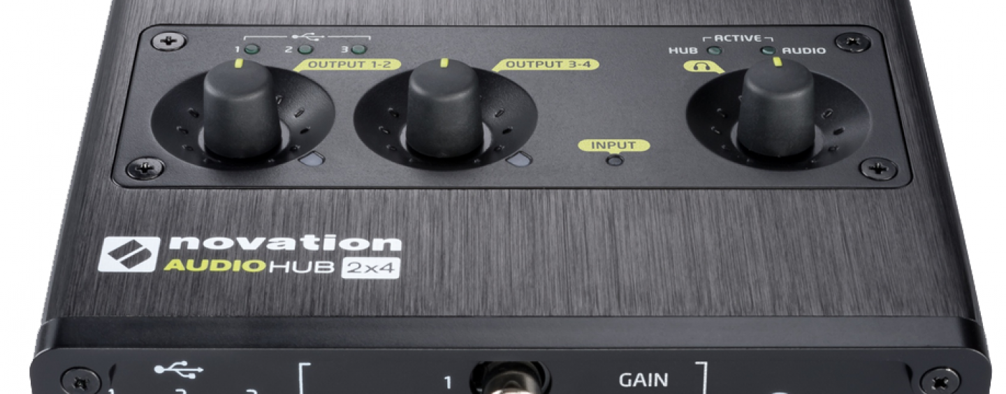 Novation presenta el concentrador USB Audiohub 2×4