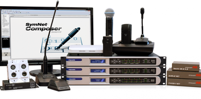SymNet Composer 3.0 de Symetrix integrará productos de Shure y Audio-Technica