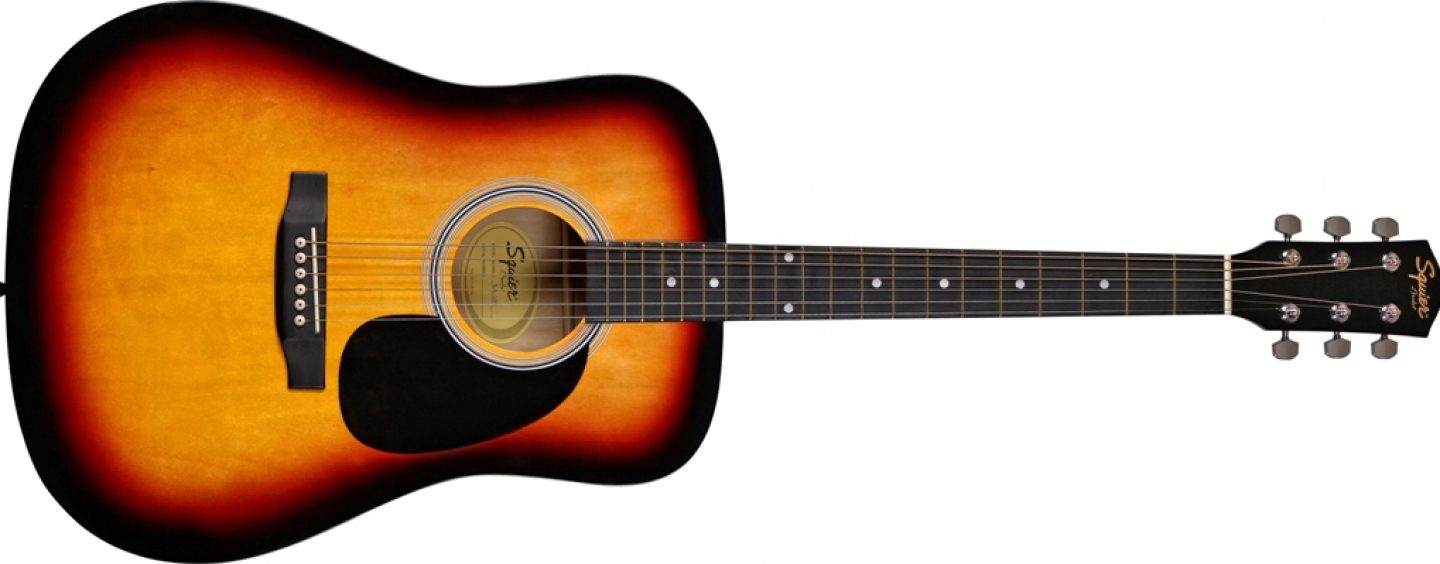 Squier lanza nuevo modelo de guitarra acústica Dreadnought SA-105