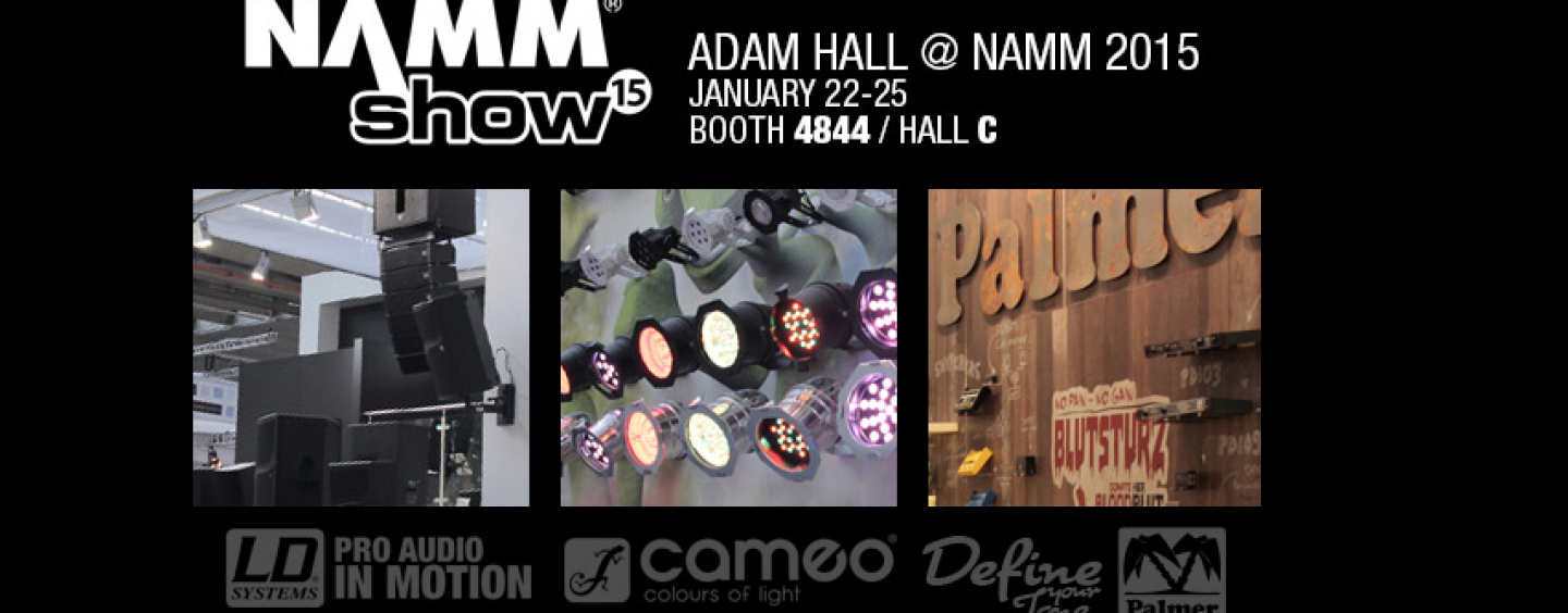 Adam Hall dirá presente en NAMM Show 2015