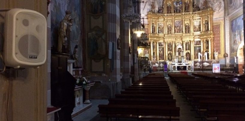 Instalación FBT Audio y Sennheiser en iglesia española