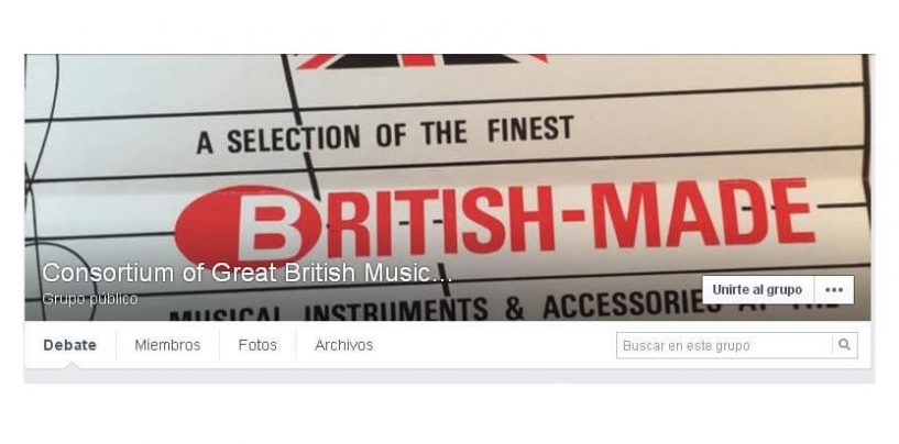 Nueva página de Facebook Consortium of Great British Musical Instruments Brands