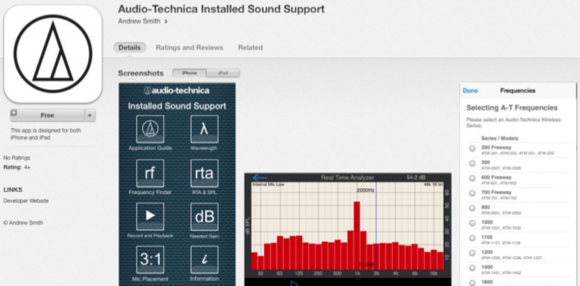 La app Installed Sound Support de Audio-Technica se actualiza