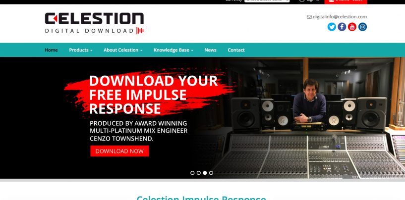 Celestion introduce nuevo sitio y sonidos digitales