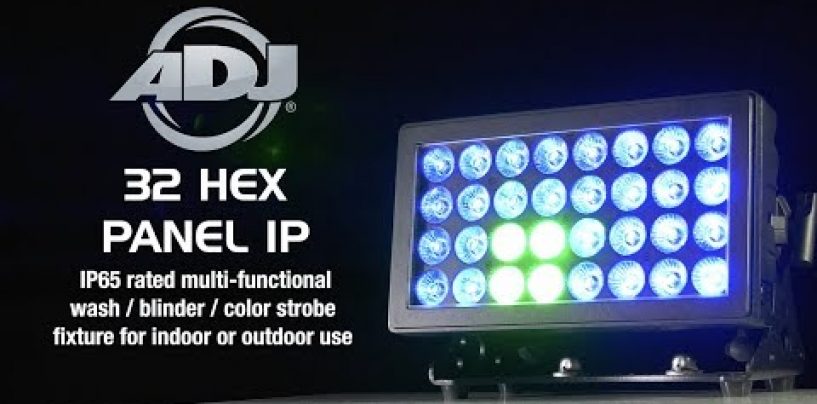 ADJ presentó su nueva luminaria 32 HEX Panel IP