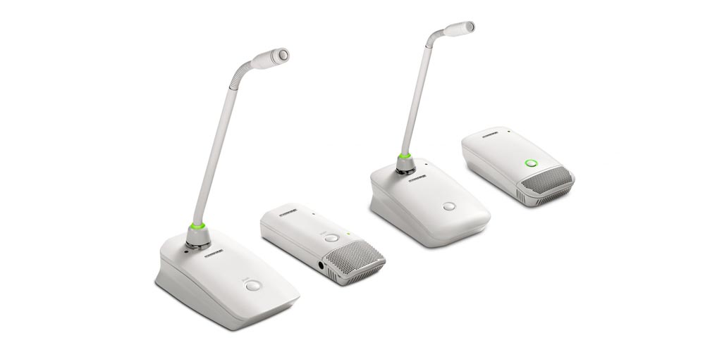 shure releases white configurations of the microflexr wireless mxw and ulx dr digital wireless boundary and gooseneck transmitters header