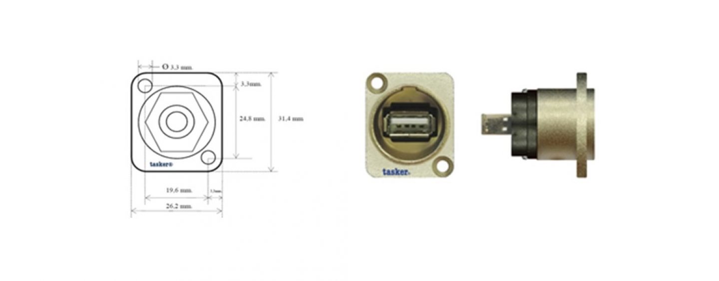 Tasker ha ampliado su gama de accesorios con nuevos conectores y adaptadores de panel