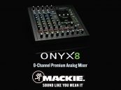 Mixer analógico Onyx8 de Mackie: compacto y portátil