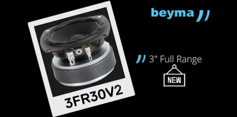 Beyma lanza transductor 3FR30V2 full range 