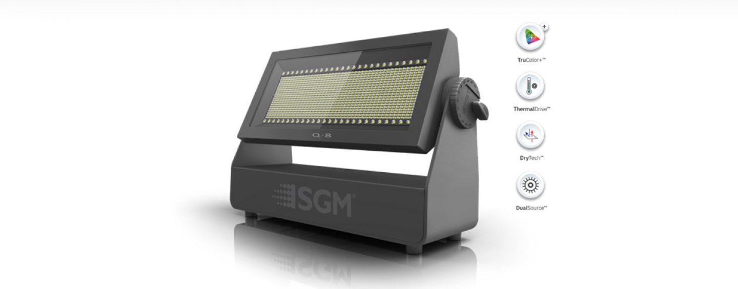 SGM lanza Q8: estrobo, flood, pixel y blinder