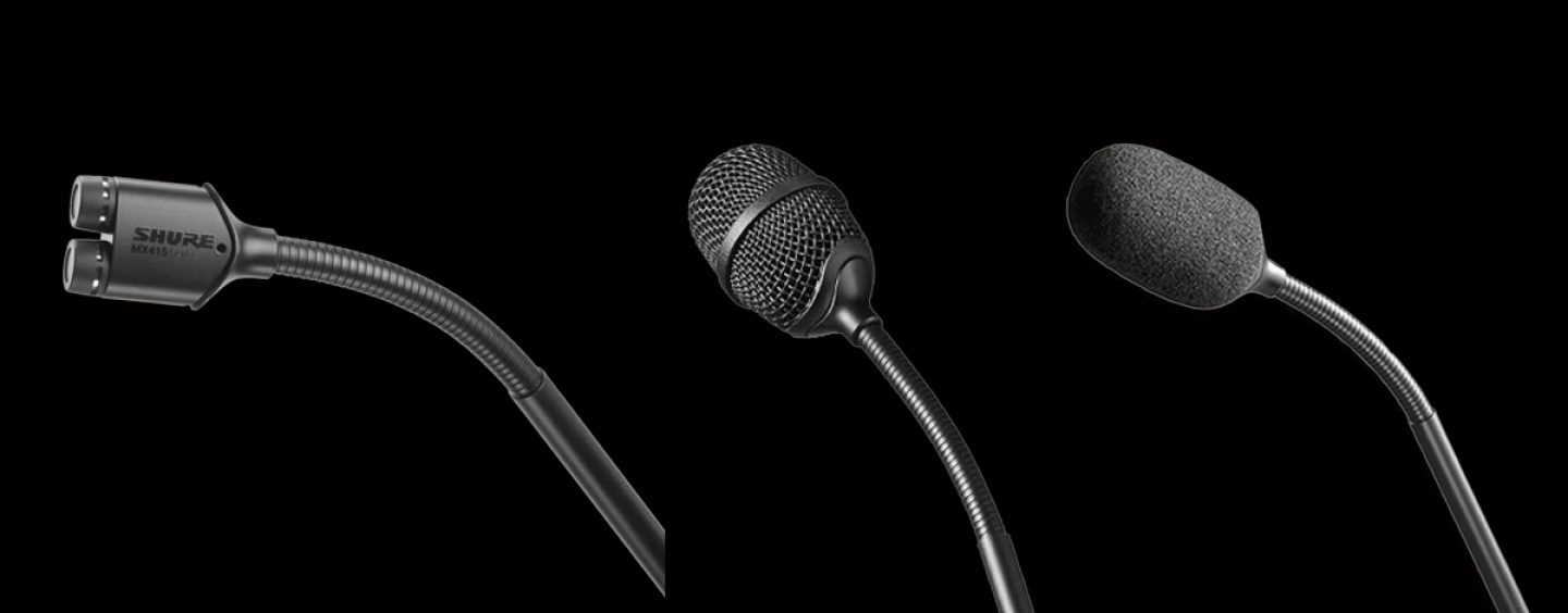 Shure presenta micrófono de doble cápsula Microflex MX415