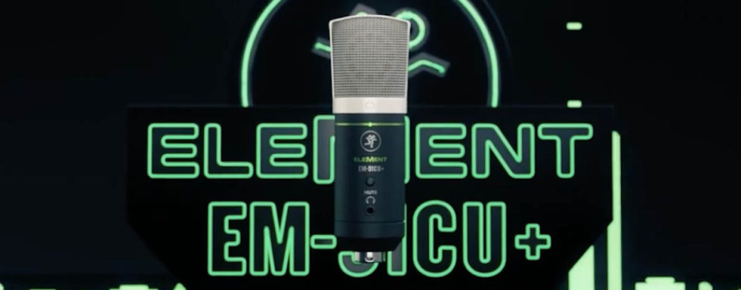 Mackie lanza nuevo micrófono USB EleMent para creación de contenido