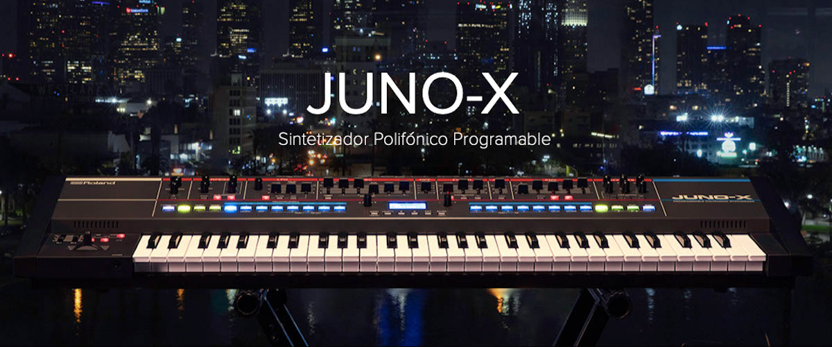 Roland Juno-X sintetizador 1200x500