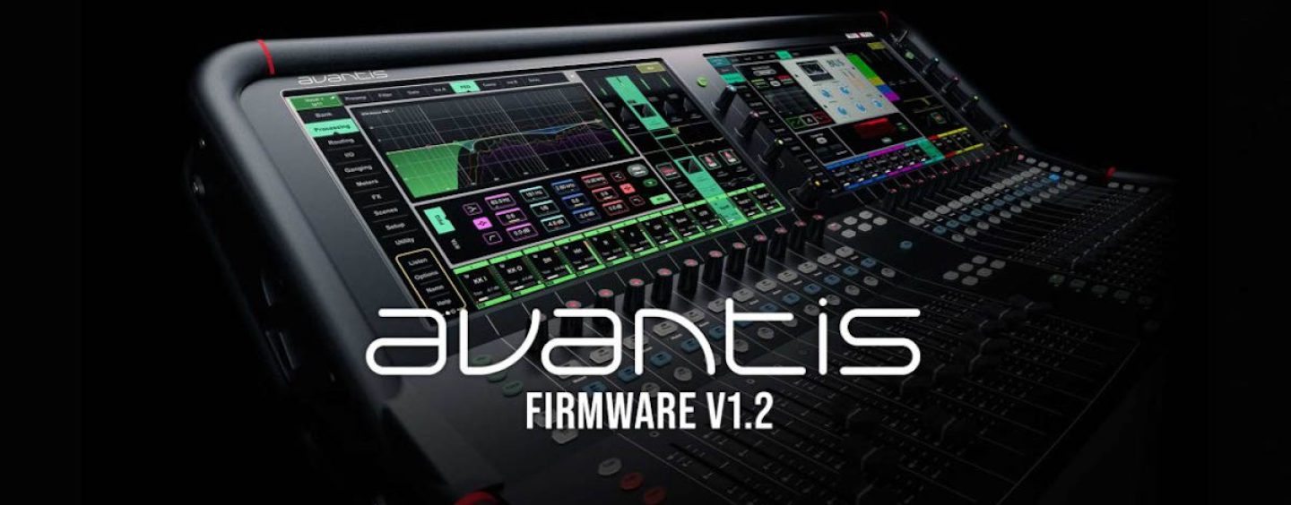 Mixer Avantis de Allen & Heath recibe nuevo firmware V1.2 
