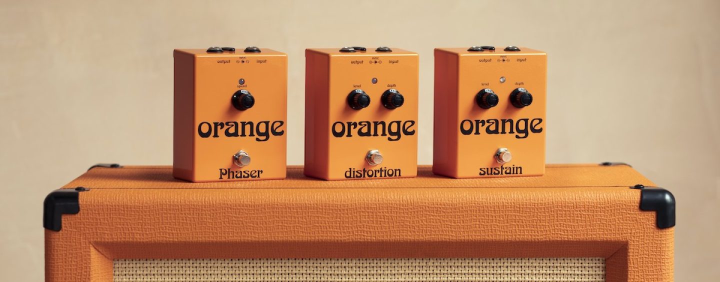 Nuevos pedales de efecto retro de 1970 de Orange Amps 