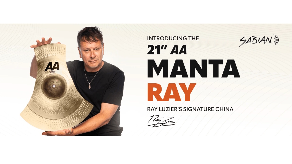 SABIAN y Ray Luzier lanzan el platillo 21″ AA MantaRay Chinese